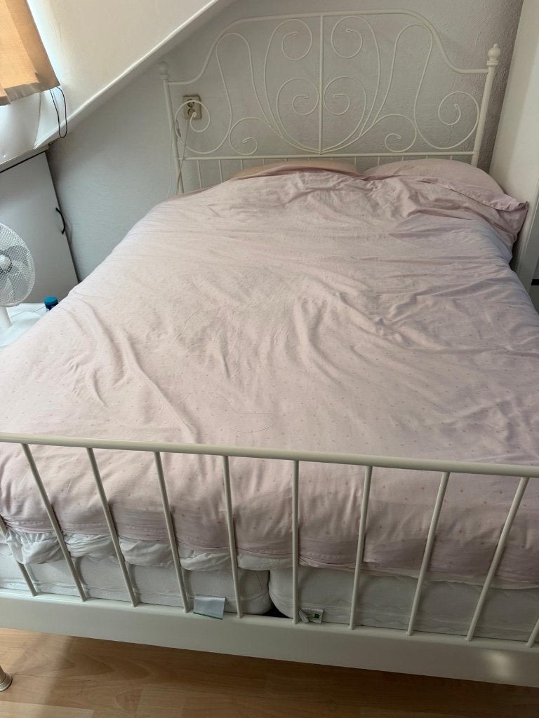 Bed ikea 140X200 cm, Ophalen, Overige materialen, Gebruikt, Wit
