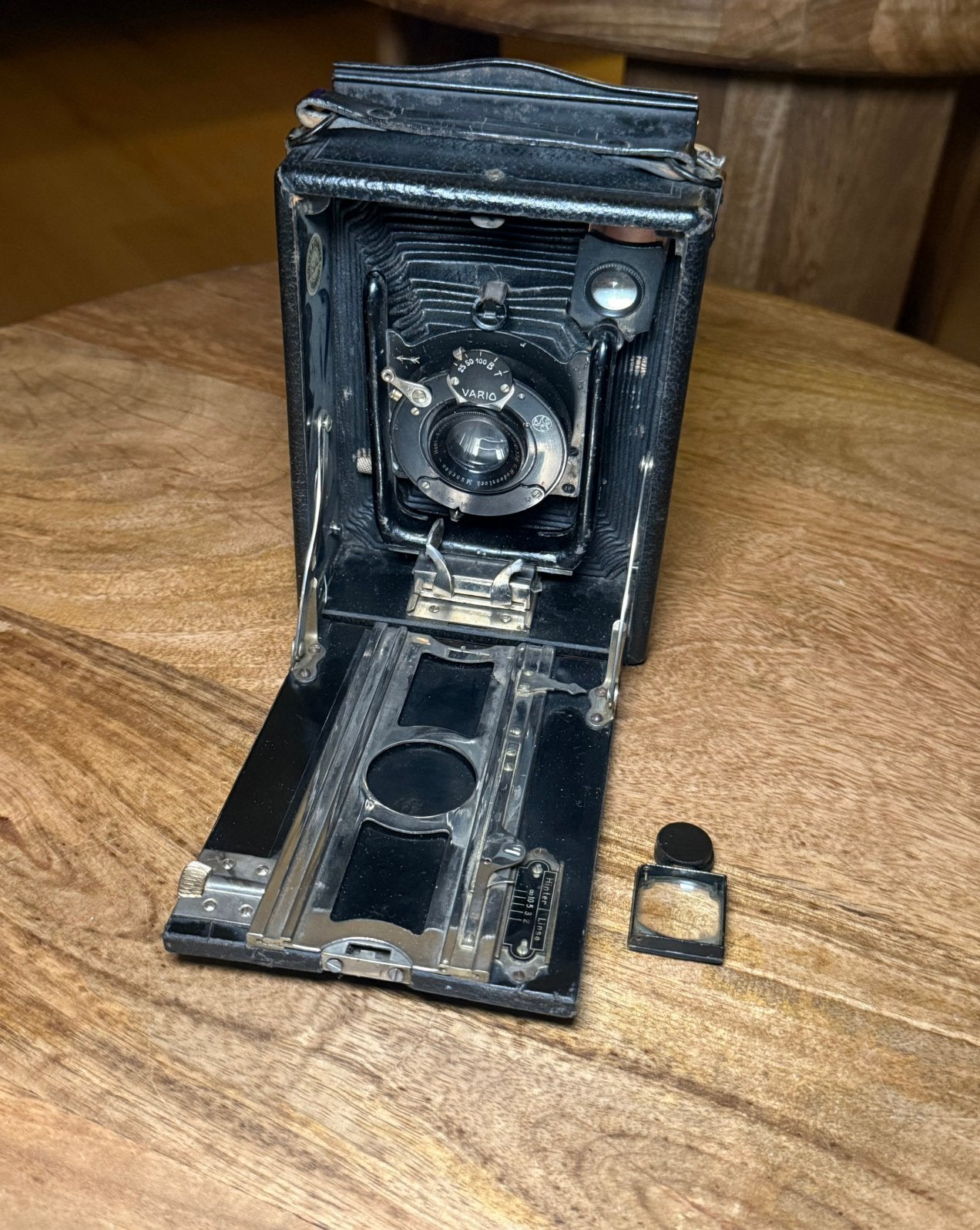 Orionwerk Rio 12C 9x12 Vouwcamera – Rodenstock, Ophalen of Verzenden, Gebruikt, Compact, Overige Merken