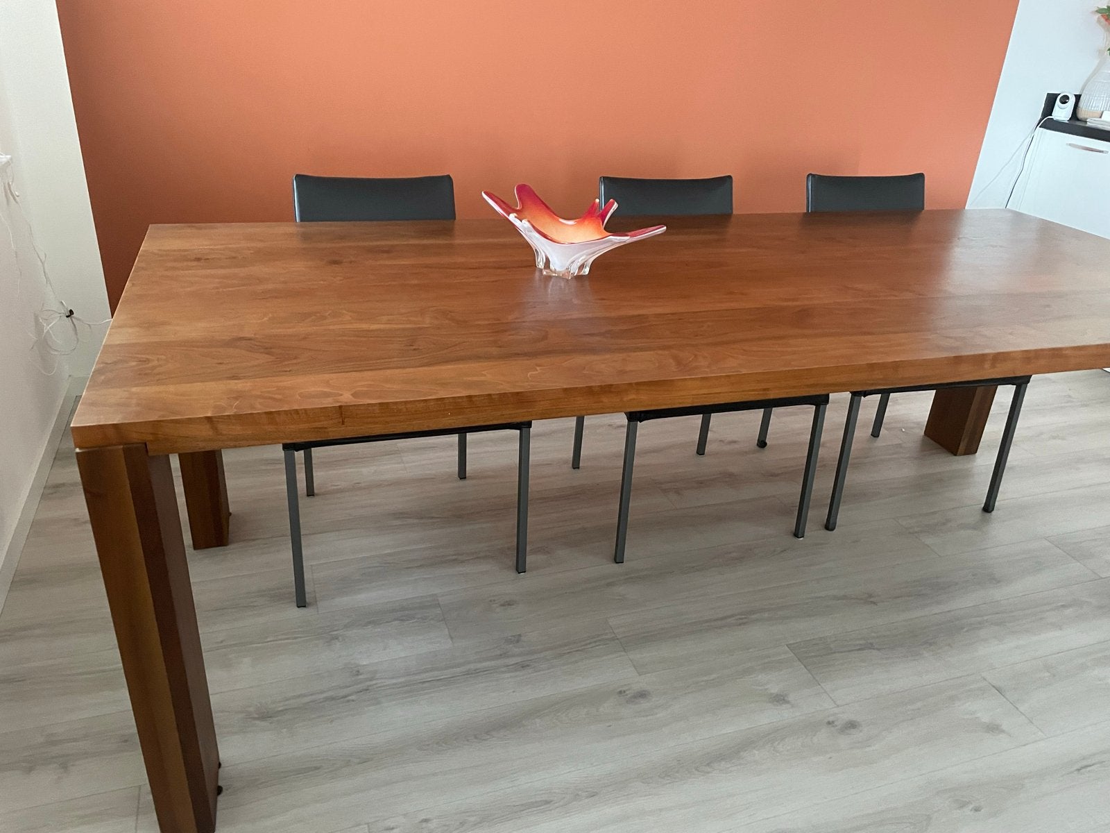 Bert Plantagie E Sunn Noten Eettafel 240x100 cm, Ophalen, Gebruikt, 100 tot 150 cm, 200 cm of meer