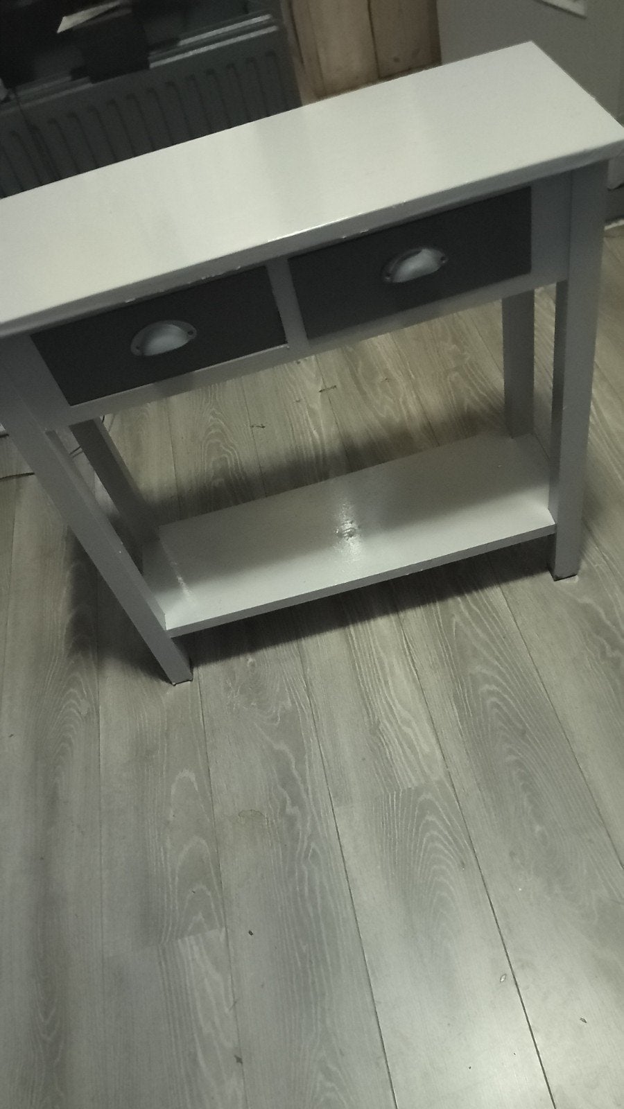 grijze sidetable, Ophalen, Gebruikt, 50 tot 100 cm, 25 tot 50 cm