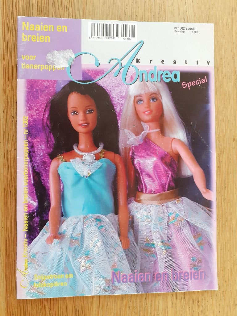 naaien en breien voor tienerpoppen barbie andrea kreativ, Ophalen of Verzenden, Gebruikt
