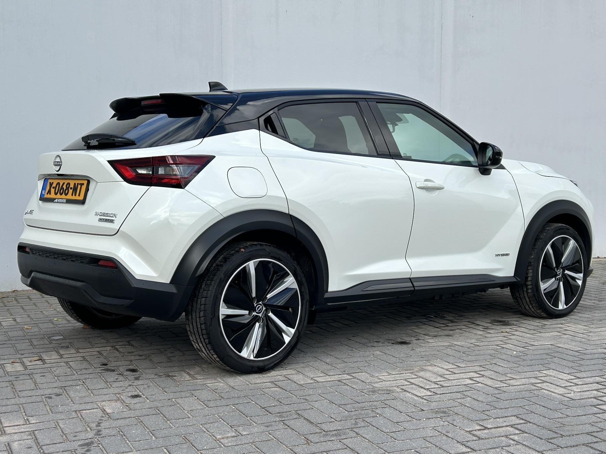 Nissan Juke 1.6 Hybrid N-Design / Automaat / Apple Carplay /, Auto's, Nissan, Gebruikt, Wit, Origineel Nederlands, Bedrijf