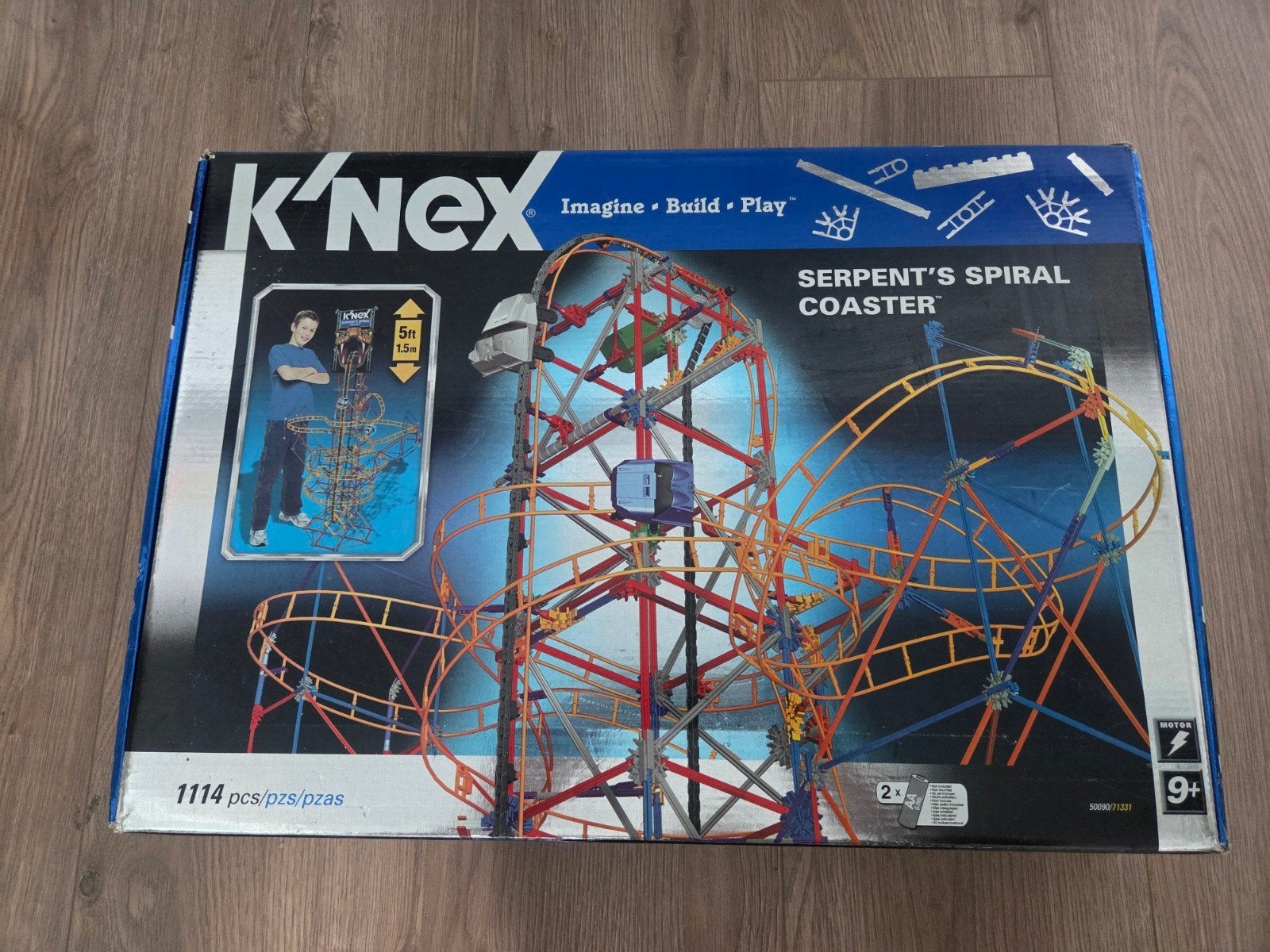 Knex Serpent Spiral Achtbaan - Compleet en Topconditie, Kinderen en Baby's, Speelgoed | Bouwstenen, Ophalen of Verzenden, Zo goed als nieuw