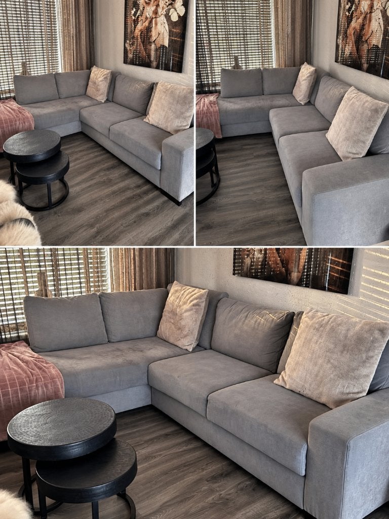 Hoekbank / loungebank – €80 – z.s.m. ophalen, Stof, Gebruikt, Hoekbank, 75 tot 100 cm