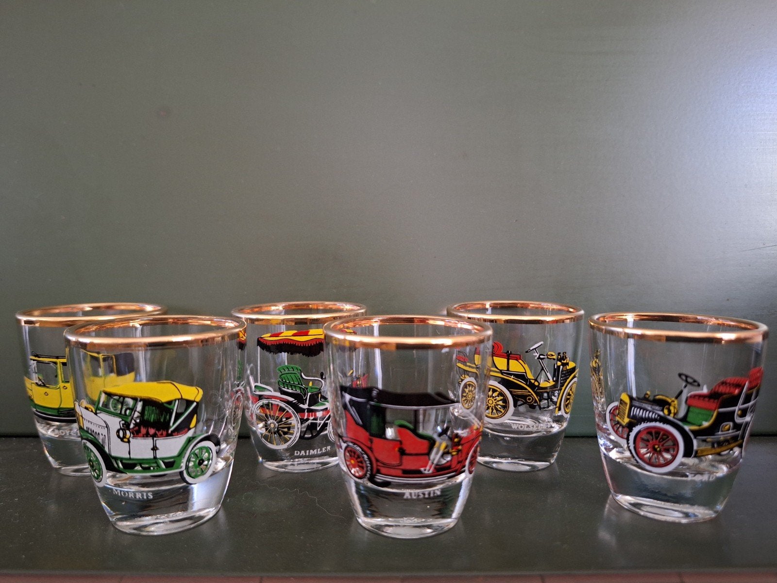 Mooie vintage borrelglaasjes, Ophalen of Verzenden, Zo goed als nieuw, Borrel- of Shotglas
