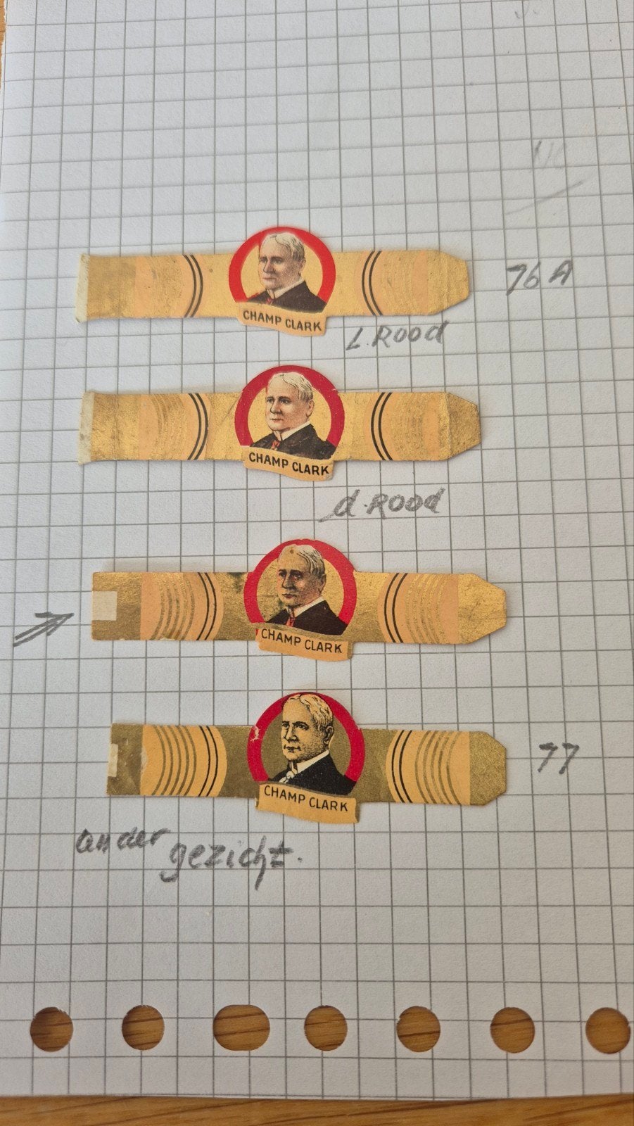 Sigarenbanden, Ophalen, Zo goed als nieuw, Sigarenbandjes