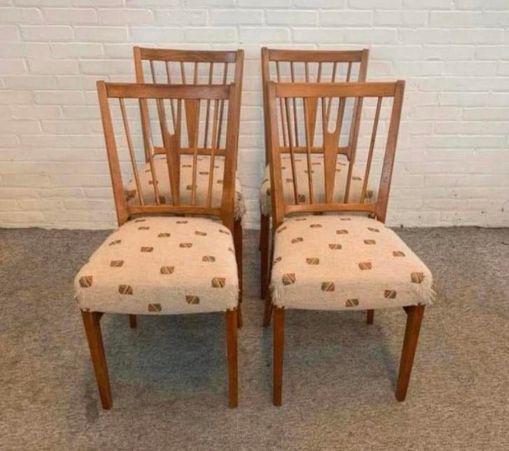 Stoelen vier Eetkamerstoelen Nils Jonsson voor Hugo Troeds, Ophalen of Verzenden