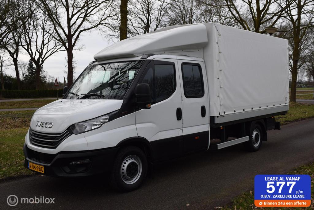 Iveco Daily 35S18D 3.0 180pk |Open Laadbak met huif | Dubbel, Auto's, Gebruikt, 4 cilinders, Iveco, 7 stoelen