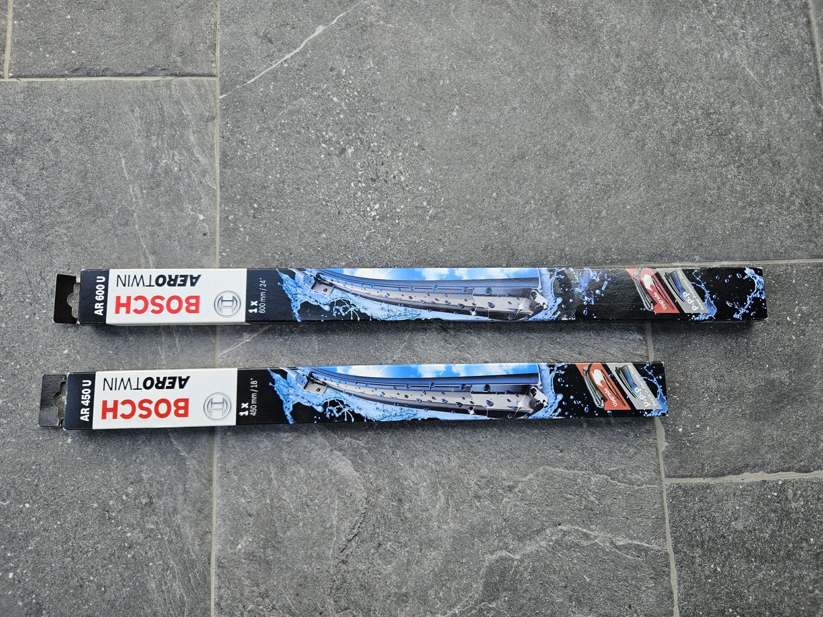 Nieuwe Bosch Aerotwin ruitenwissers (AR600U & AR450U), Ophalen, Nieuw