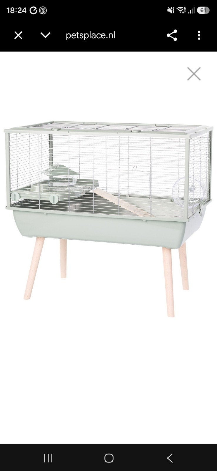 XXL hamsterkooi op poten, Dieren en Toebehoren, Kooi, Minder dan 75 cm, Hamster, Ophalen