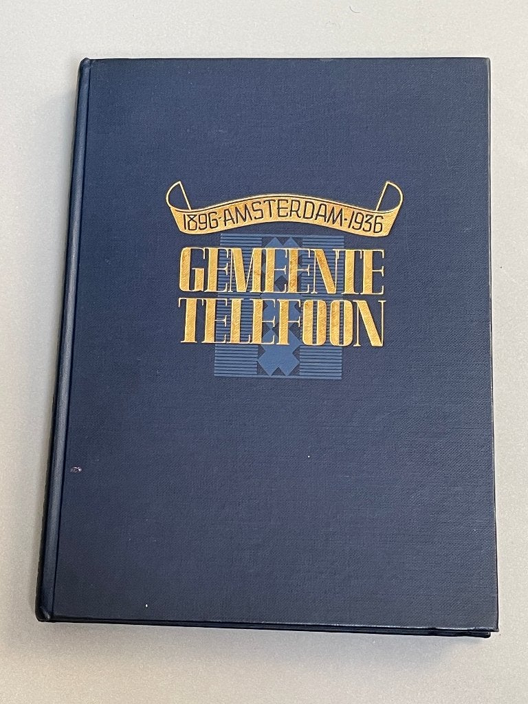 Gedenkboek 40 jaar Gemeente telefoon 1896 Amsterdam 1936, Ophalen of Verzenden