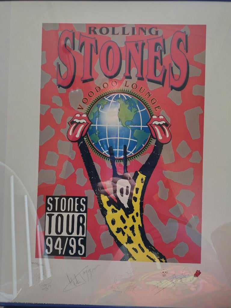 Rolling Stones Litho, Ophalen of Verzenden, Zo goed als nieuw, Overige formaten, Poprock