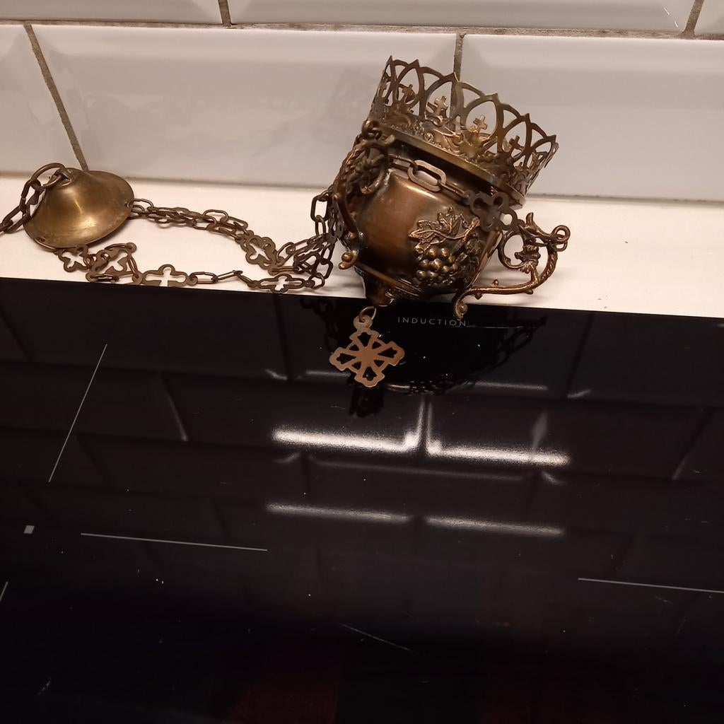 Messing godslampje, Ophalen of Verzenden