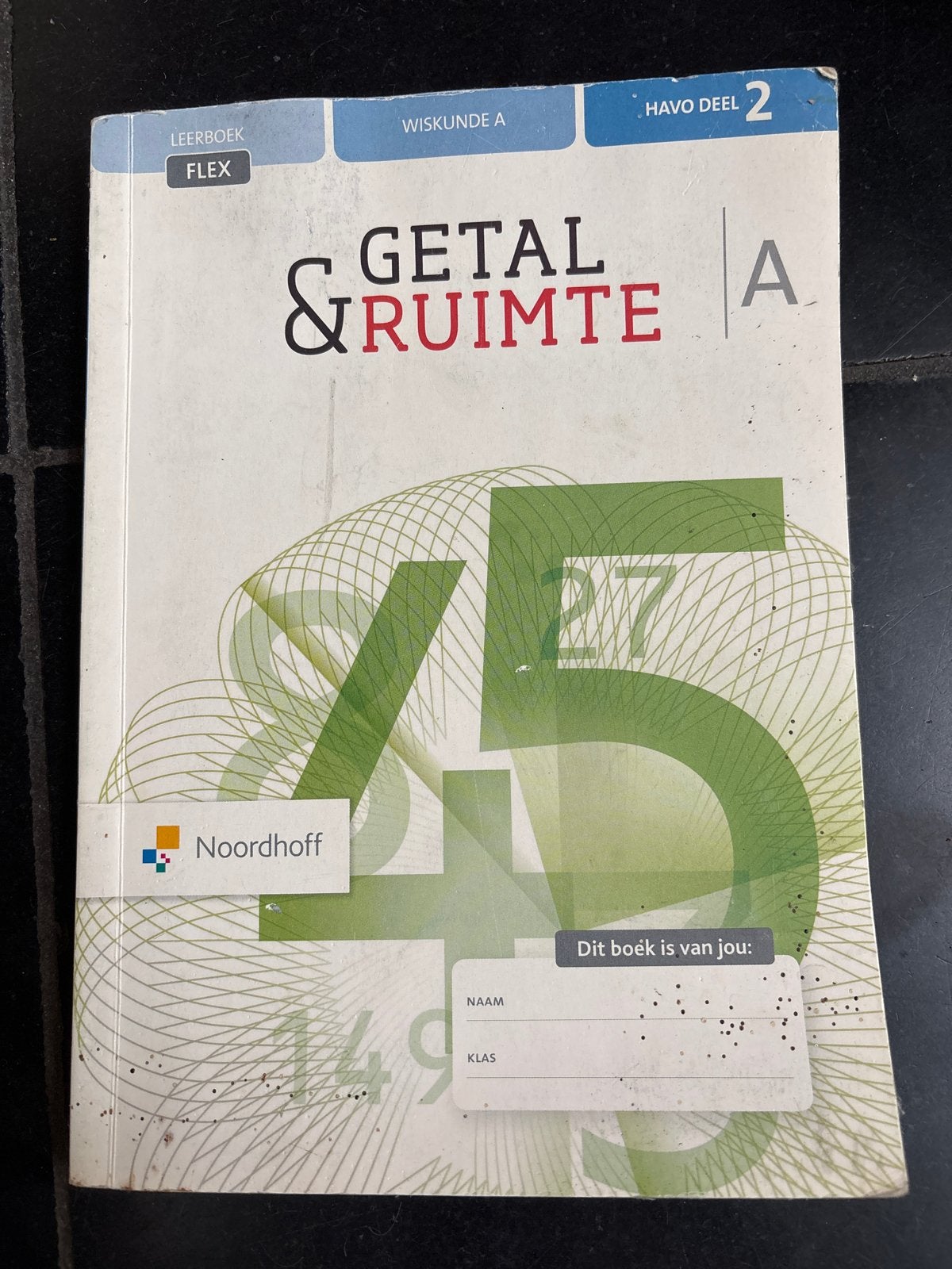 Getal & Ruimte Wiskunde A HAVO deel 2 Leerboek FLEX, Boeken, Ophalen of Verzenden, Gelezen, HAVO, Wiskunde A