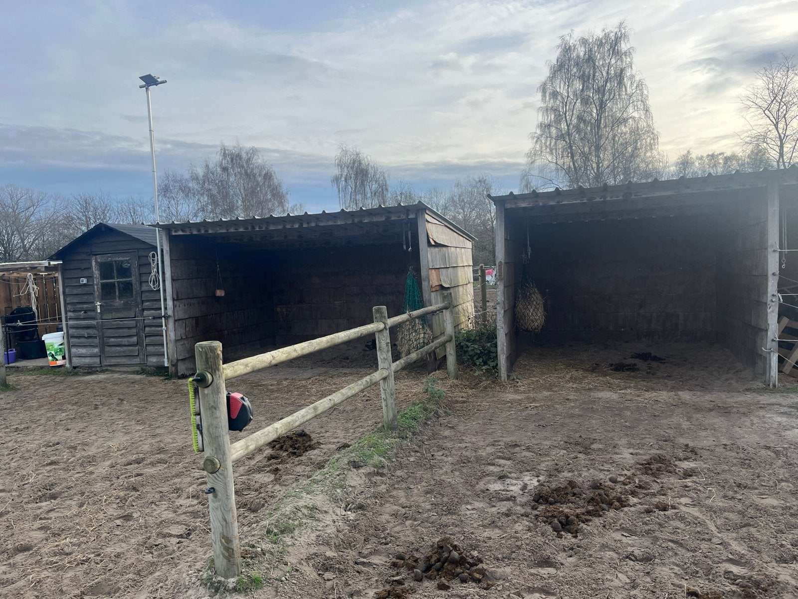 Schuilstal / hooiopslag, Ophalen, Gebruikt