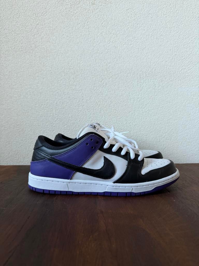 Nike Dunk Low SB Court Purple - Maat 44,5, Ophalen, Zo goed als nieuw, Overige kleuren, Sneakers of Gympen