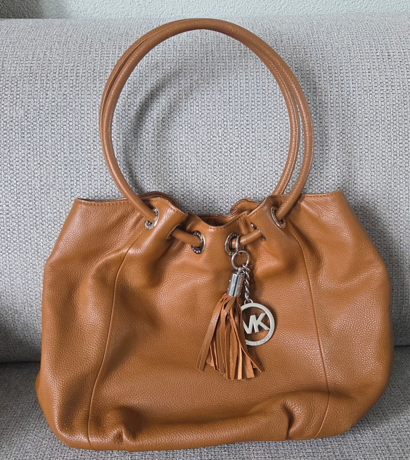 Michael Kors Handtas -  cognac, Sieraden, Tassen en Uiterlijk, Ophalen of Verzenden, Gebruikt, Bruin, Handtas