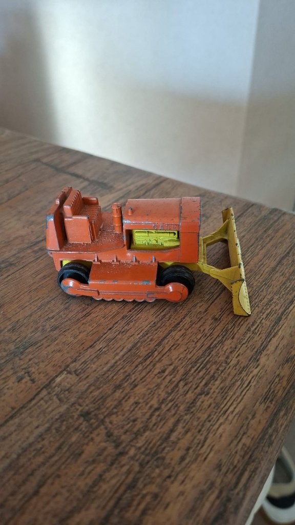 Matchbox Case tractor Bulldozer, Ophalen of Verzenden, Gebruikt, Auto's