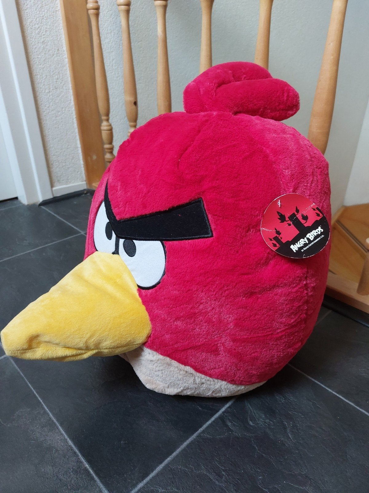 Grote rode angry birds knuffel 40 cm, Ophalen of Verzenden