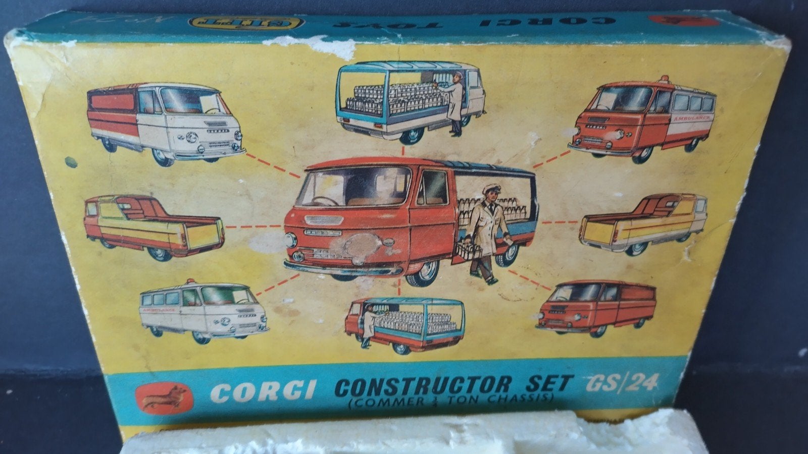 commer Milk Van Constructor set 1:43 Corgi Toys Pol, Corgi, Auto, Corgi, M