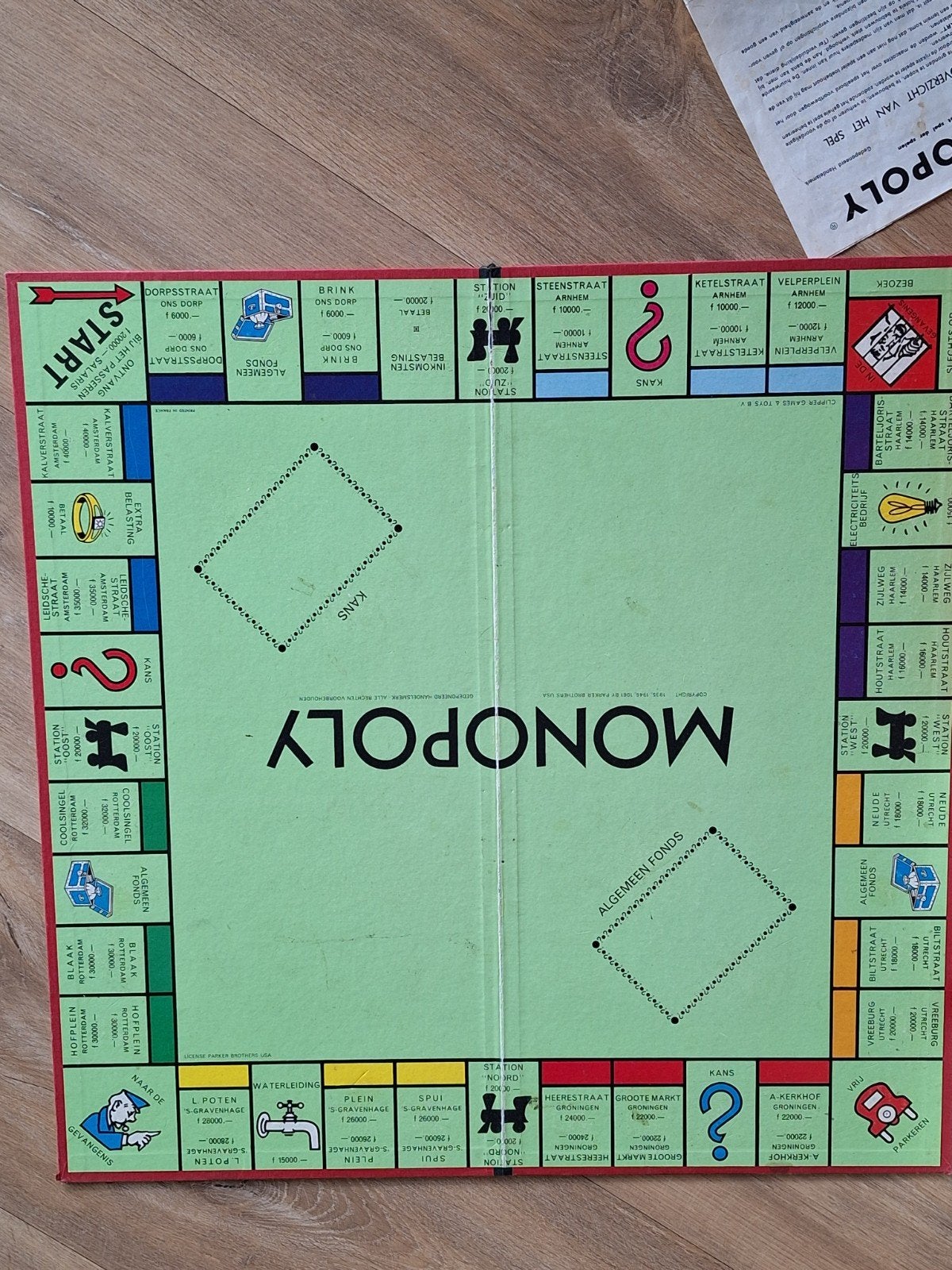 Monopoly spel - vintage met guldens, Vijf spelers of meer, Ophalen of Verzenden, Gebruikt