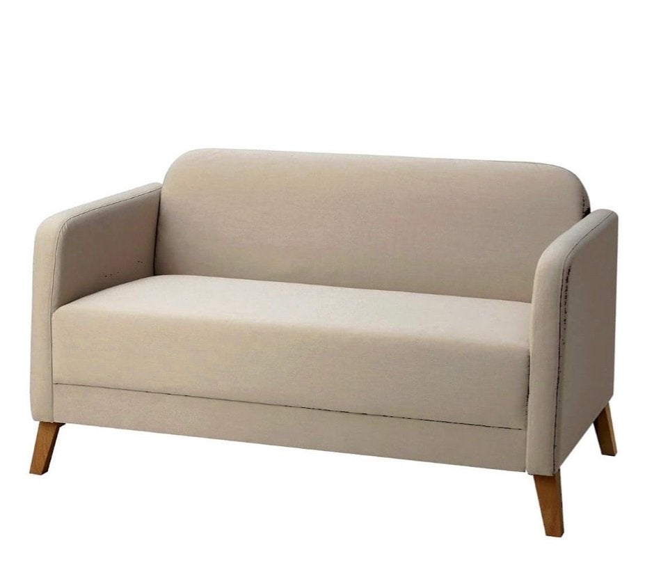 LINANÄS 2-zitsbank, Vissle beige, Ophalen, 150 tot 200 cm, Tweepersoons, 75 tot 100 cm
