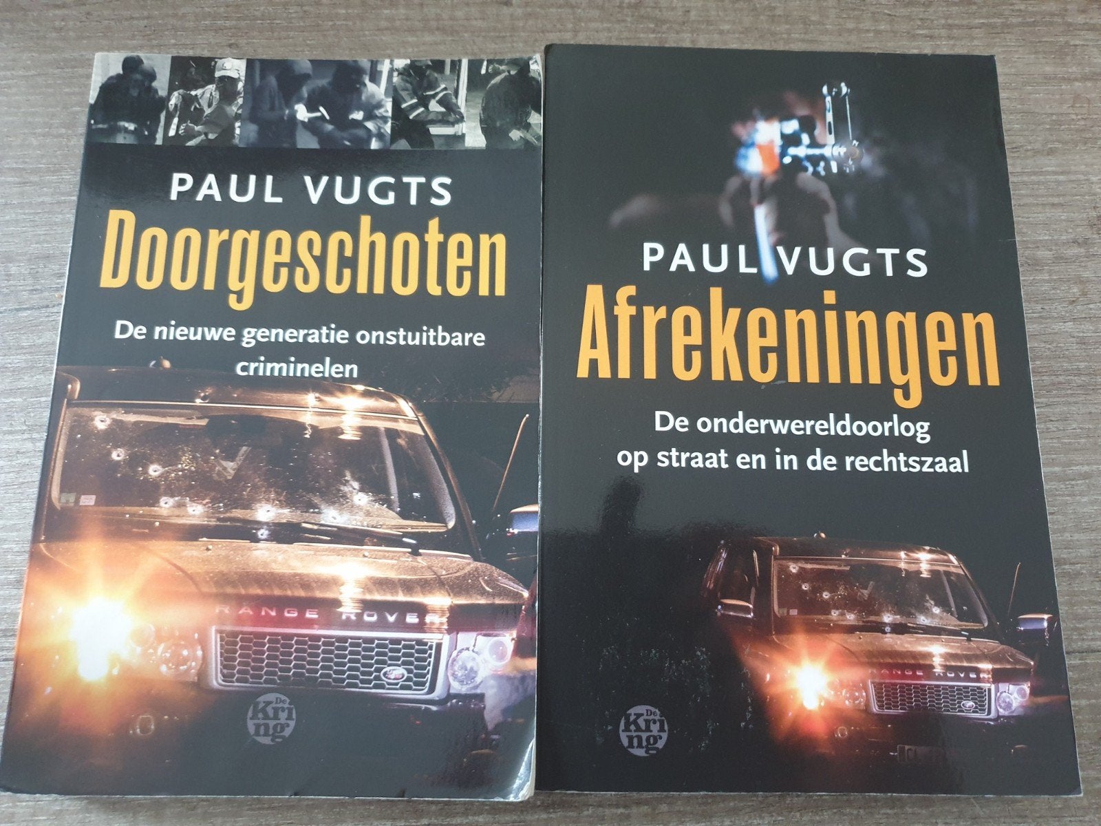 Paul Vugts: Doorgeschoten & Afrekeningen (2 boeken), Boeken, Ophalen of Verzenden, Gelezen, Paul Vugts
