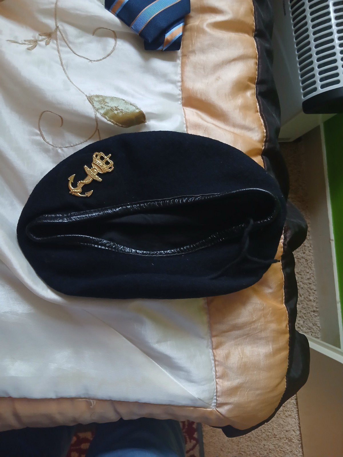 te koop, Verzamelen, Ophalen of Verzenden, Marine, Nederland, Helm of Baret