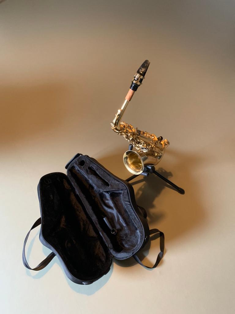 Alt-saxofoon - als nieuw, Muziek en Instrumenten, Blaasinstrumenten | Saxofoons, Ophalen of Verzenden, Zo goed als nieuw, Alt