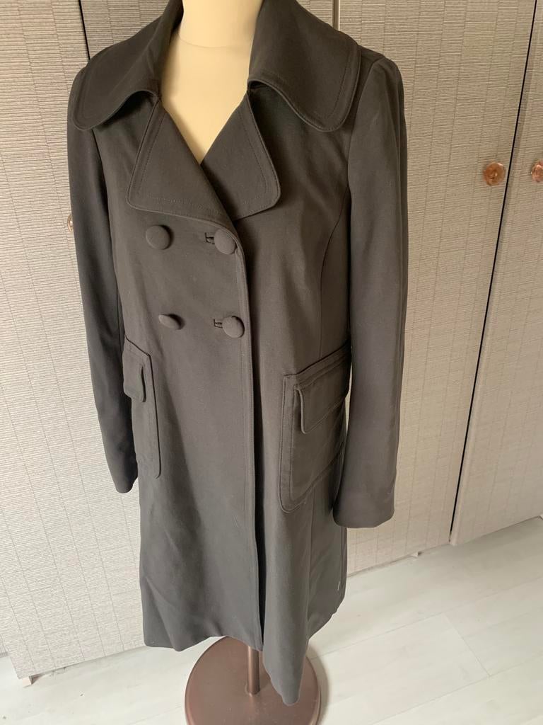 Tara Jarmon antracietgrijze jas maat 40/42, Kleding | Dames, Ophalen of Verzenden, Zo goed als nieuw, Maat 38/40 (M)