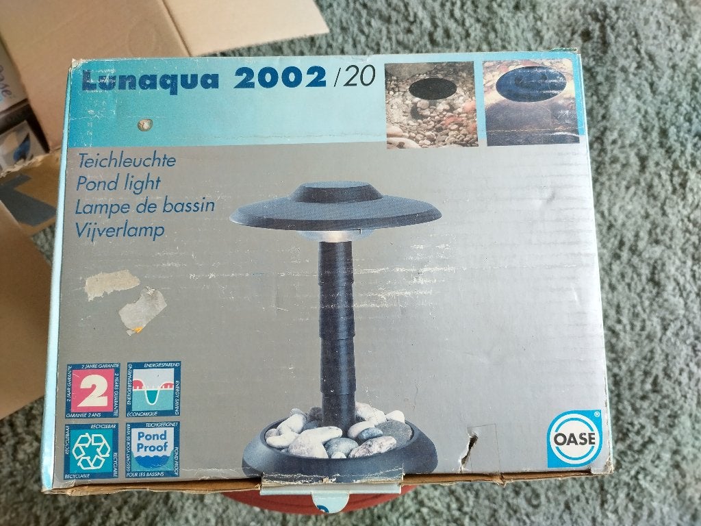 Vijverlamp nieuw in doos vijverlamp Oase lunaqua 2002/20, Tuin en Terras, Ophalen of Verzenden, Nieuw, Vijververlichting