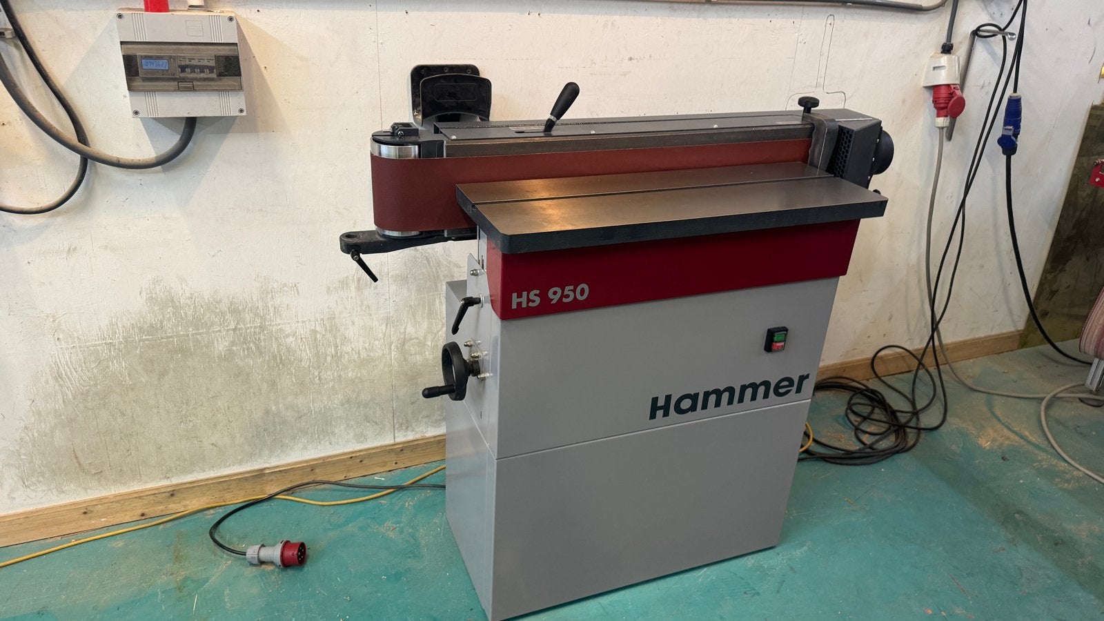 Hammer HS 950 Bandschuurmachine - Zo goed als nieuw, Ophalen, Zo goed als nieuw, 1200 watt of meer, Bandschuurmachine
