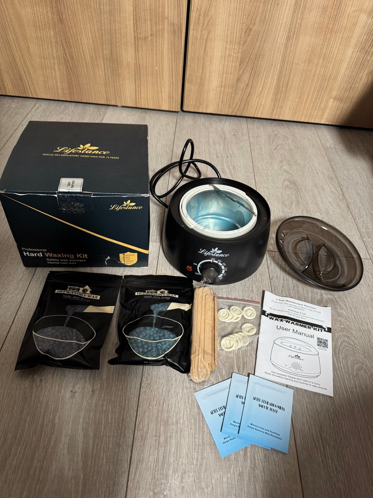 Lifestance Waxing Kit - Ontharingsset voor Thuisgebruik, Ophalen of Verzenden, Nieuw, Scheren en Epileren