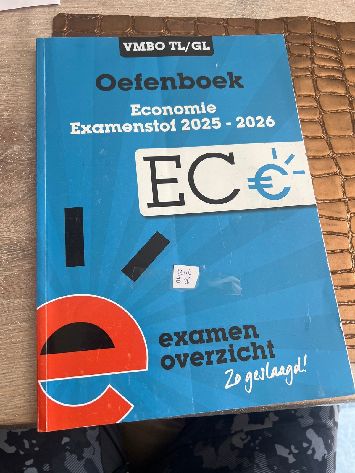 Oefenboek Economie VMBO TL/GL Examenstof 2025-2026, Ophalen, Gamma, Zo goed als nieuw, MBO
