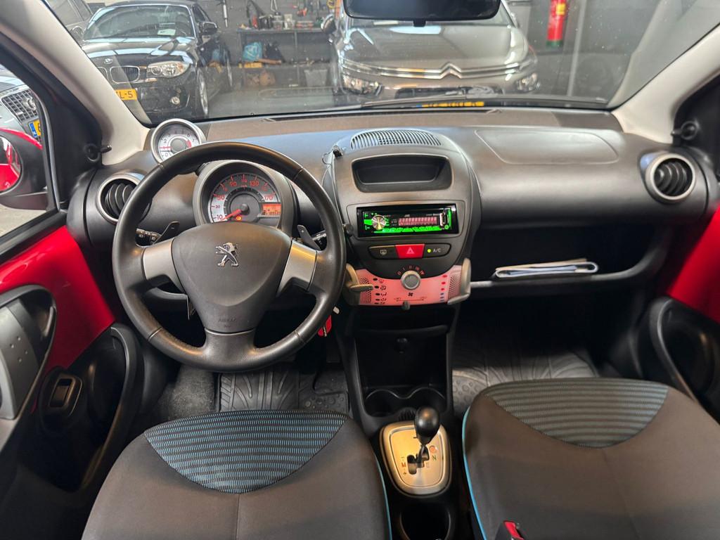 Peugeot 107 1.0 Active AUT|AIRCO|ELEK.RAMEN|APK|, Euro 5, Gebruikt, Zwart, 4 stoelen