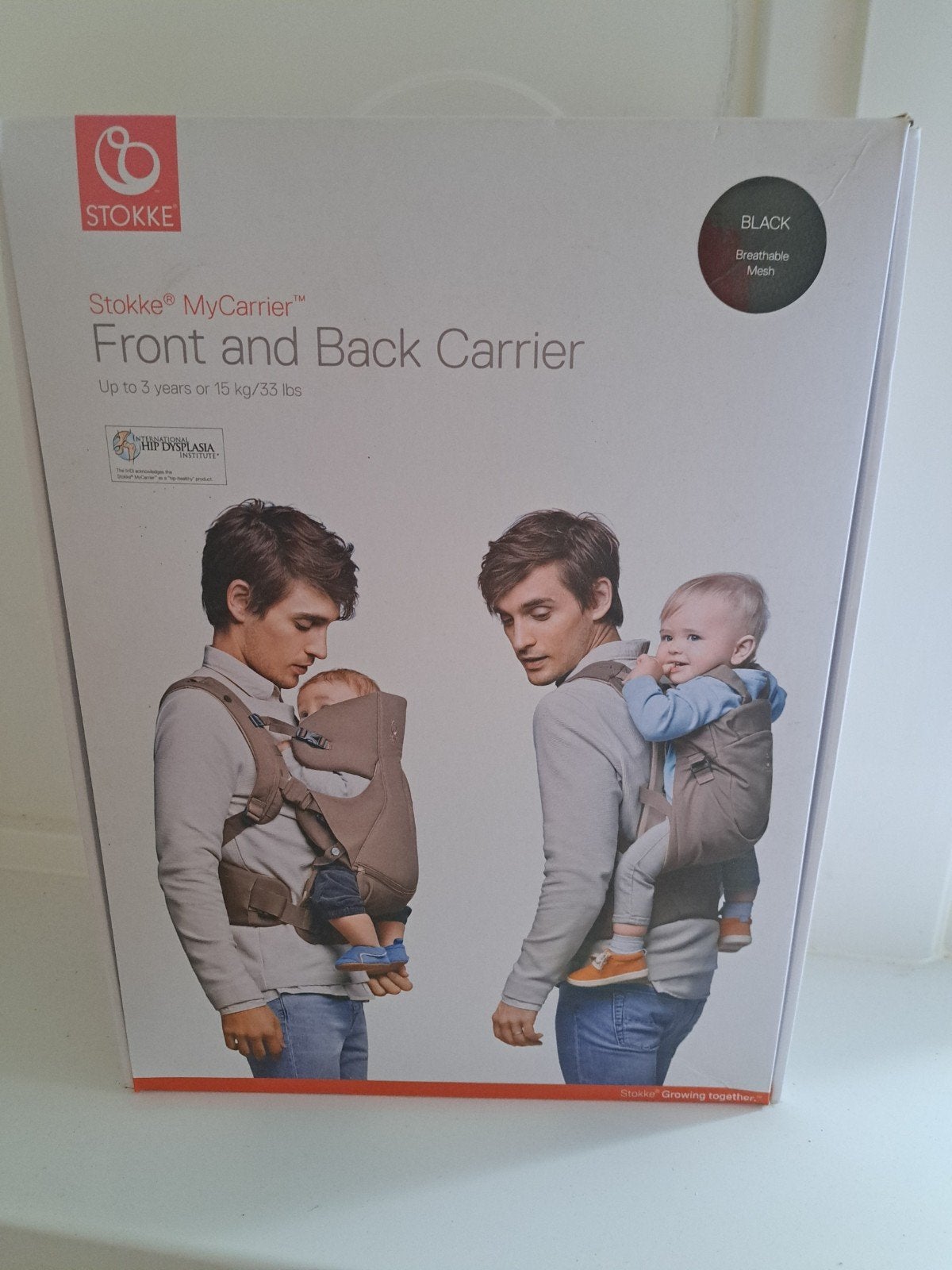 Stokke MyCarrier Front and Back Carrier - Zwart Mesh, Overige merken, Buik of Rug, Ophalen of Verzenden, Zo goed als nieuw