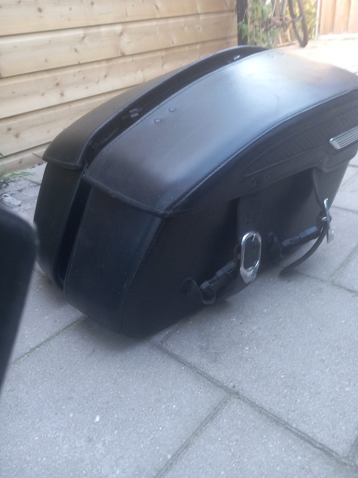 Harley-Davidson Road King Classic Leren Zadeltassen, Ophalen of Verzenden, Gebruikt