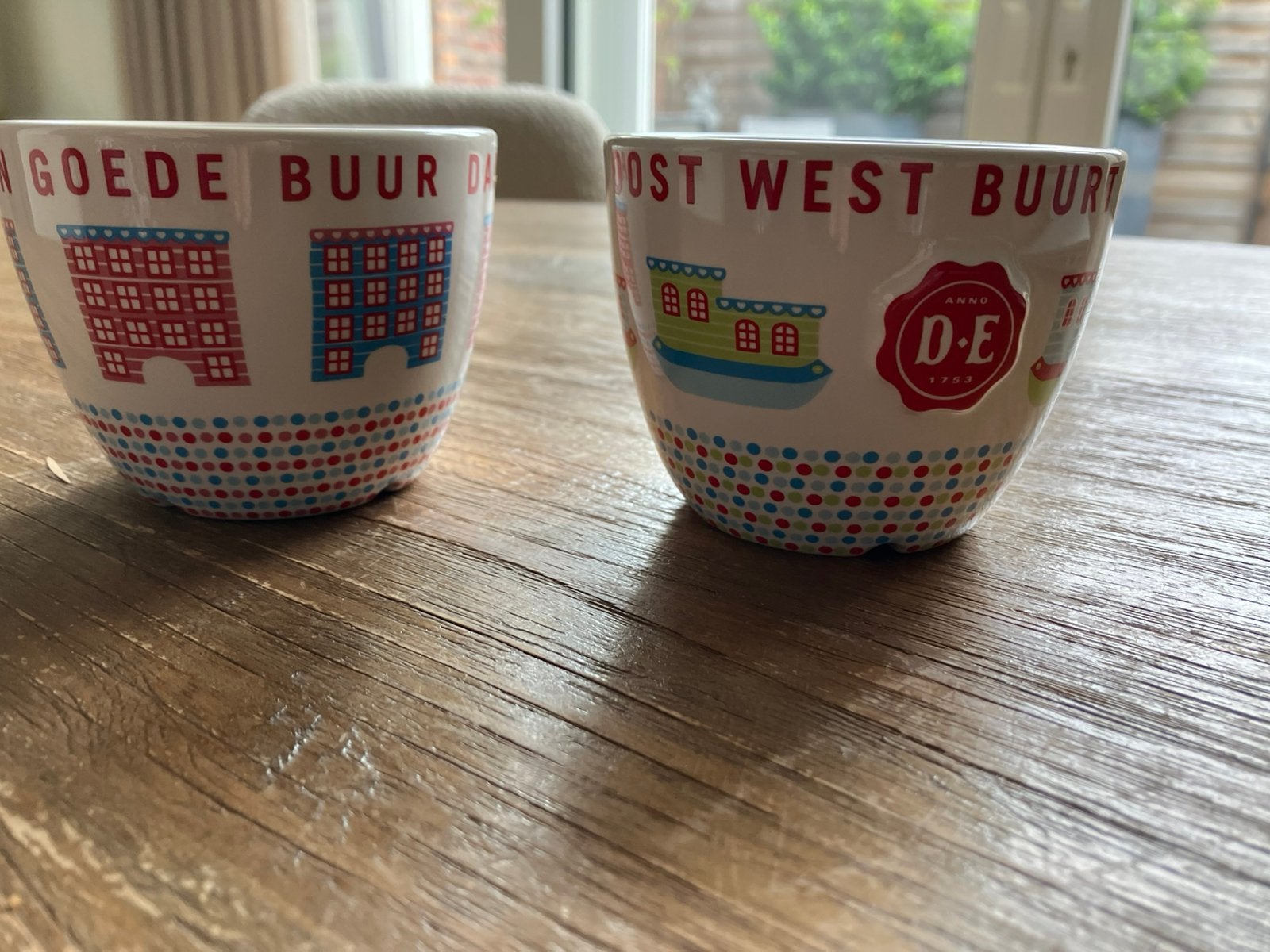 Burendag kopjes DE Douwe Egberts, Huis en Inrichting, Keuken | Servies, Ophalen of Verzenden, Zo goed als nieuw, Overige stijlen