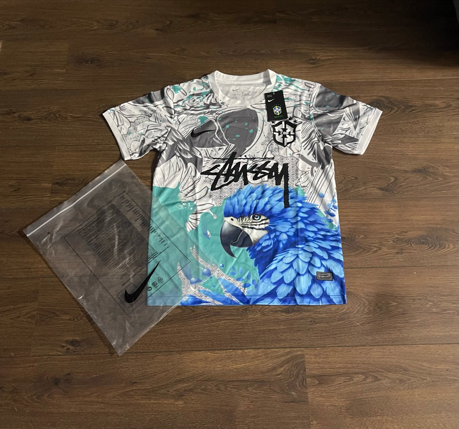 Nike x Stussy Brazil Shirt Maat S, Ophalen of Verzenden, Nieuw, Maat 46 (S) of kleiner, Meerkleurig