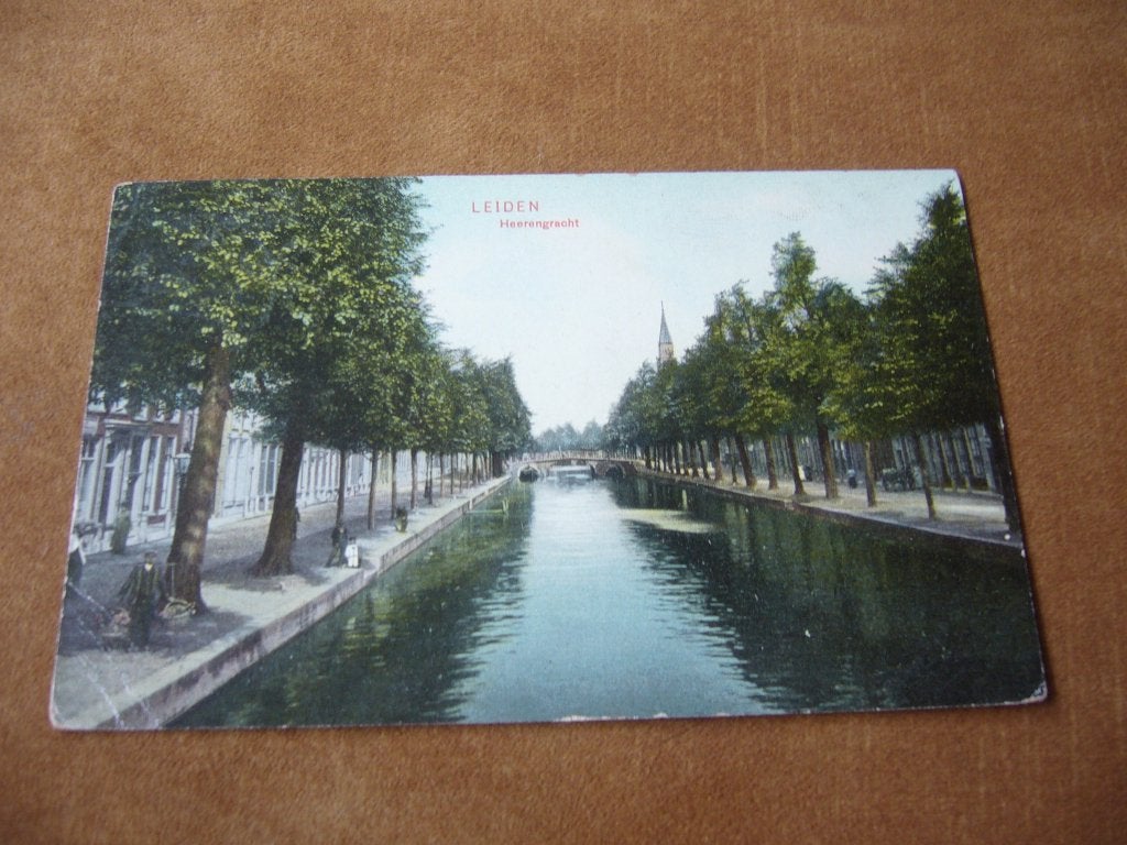 LEIDEN  =  HEERENGRACHT  1913, Ophalen of Verzenden, Voor 1920, Gelopen, Zuid-Holland