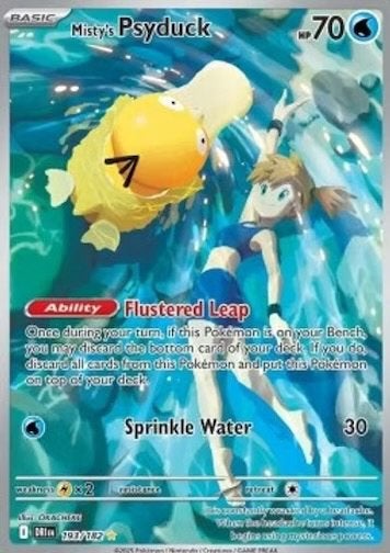 2025 Pokémon Misty's Psyduck DRI #193 RAW, Ophalen of Verzenden, Zo goed als nieuw