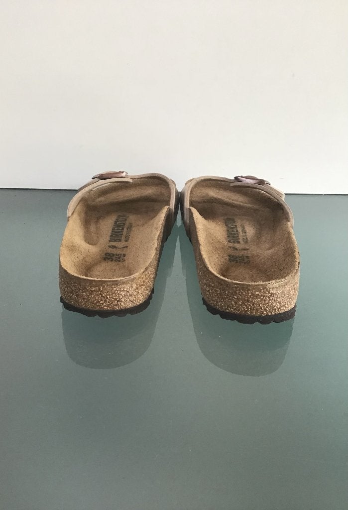 Birkenstock 38 Madrid beige | Nieuw | Gratis verzenden, Slippers, Verzenden, Beige, Nieuw