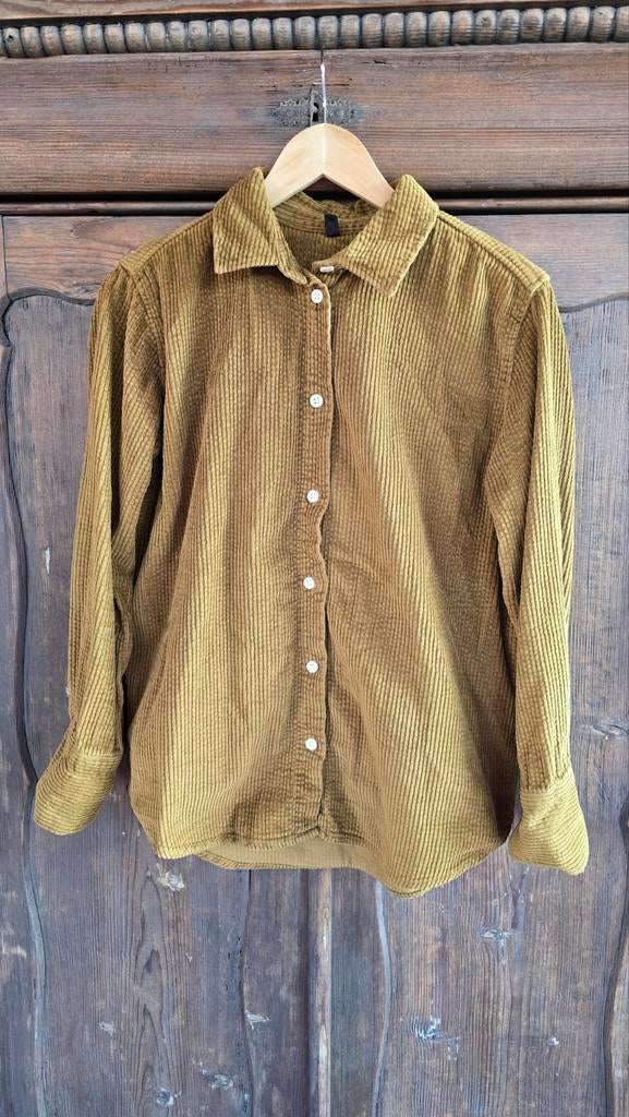 Rib blouse - Maat S, Kleding | Dames, Blouses en Tunieken, Geel, Ophalen of Verzenden, Zo goed als nieuw, Maat 36 (S)