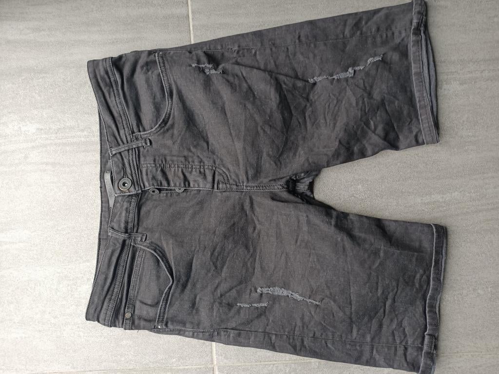 The Sting Ashes to dust zwart maat m denim short, Maat 48/50 (M), Zwart, Ophalen of Verzenden, Zo goed als nieuw