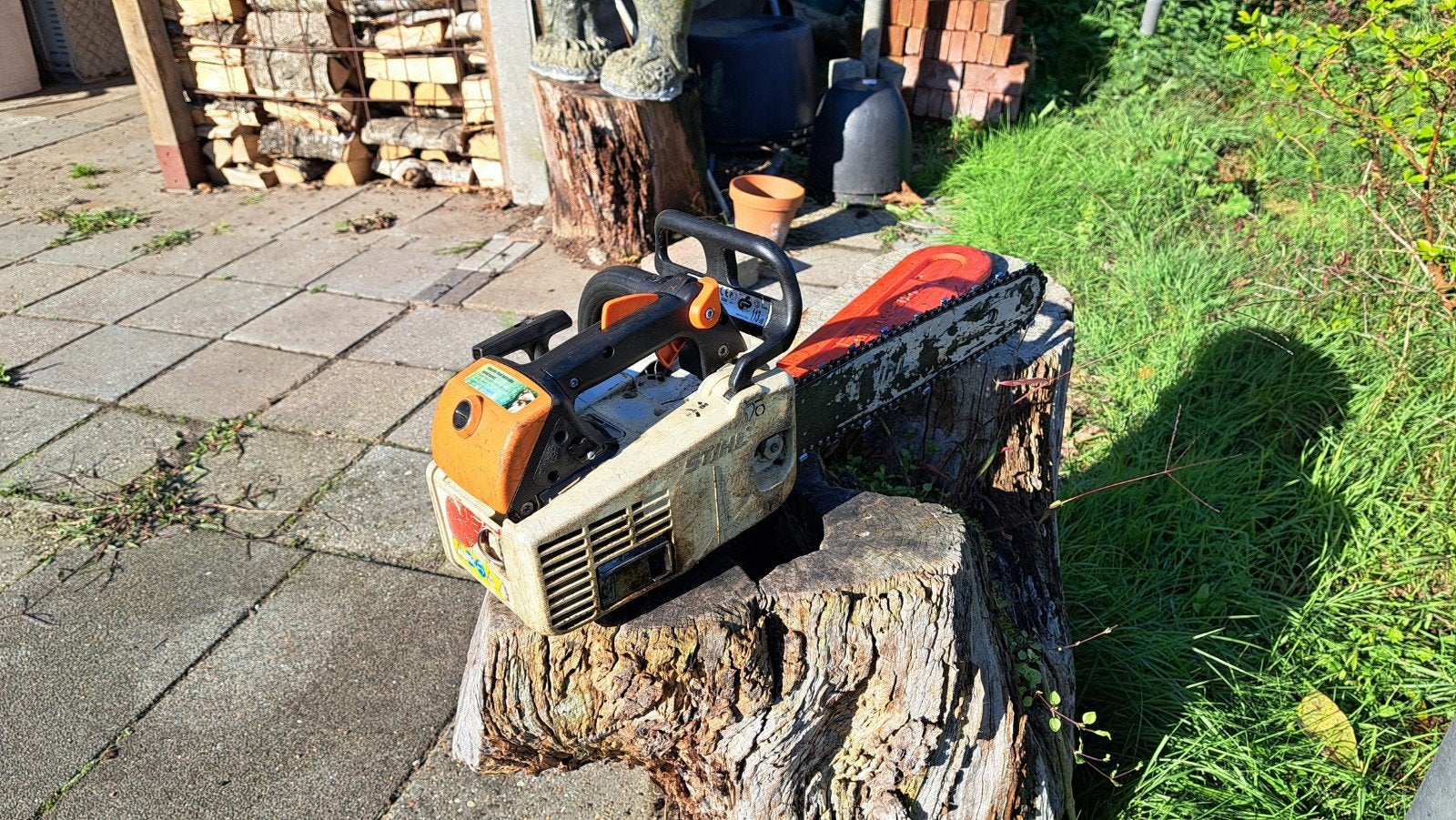 Stihl MS 200 T Kettingzaag tophendel 2008, Stihl, Gebruikt, MS 200 T, Ophalen of Verzenden