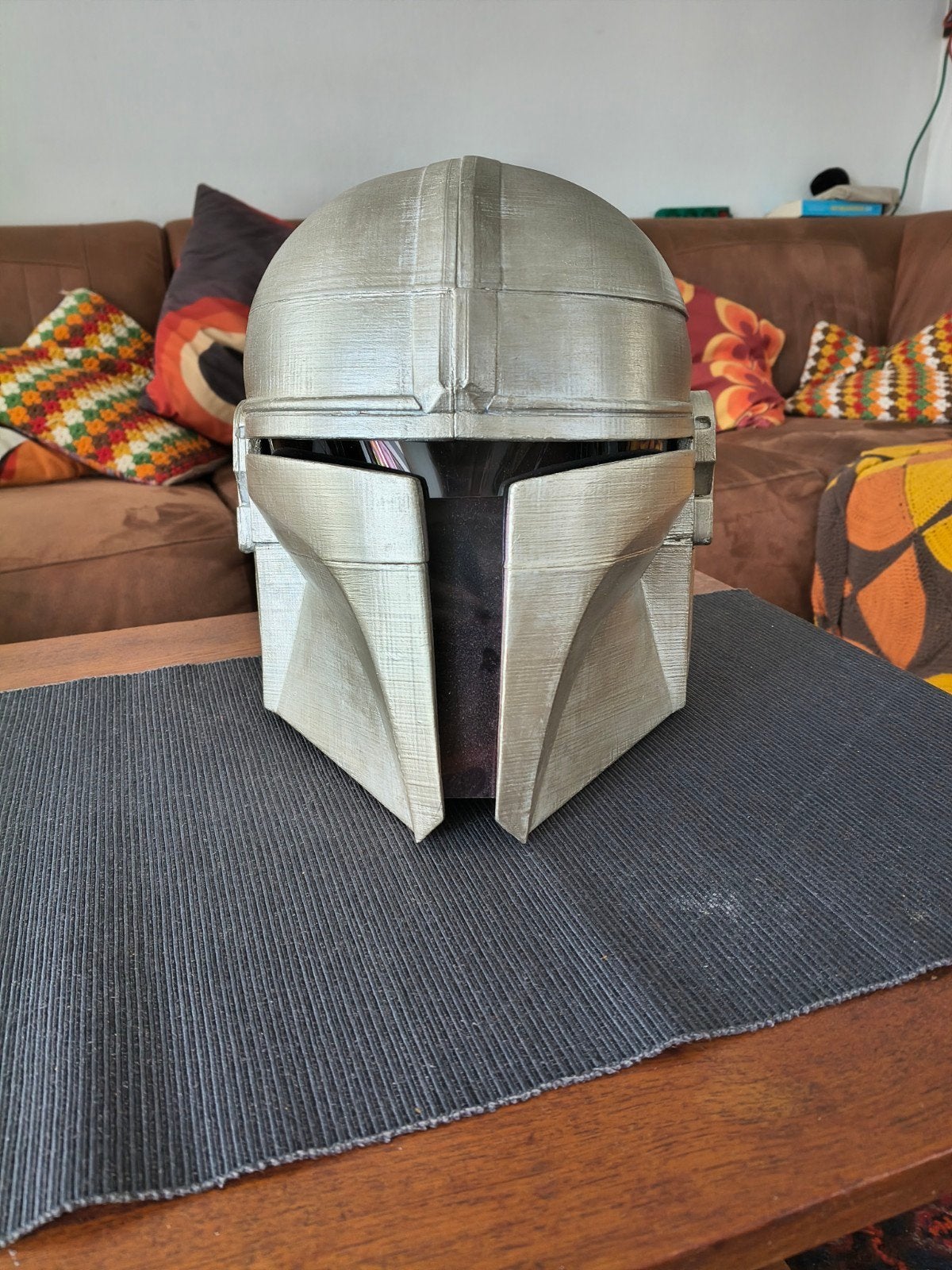 Star Wars Mandalorian Helm - 3D geprint voor Cosplay, Ophalen of Verzenden, Gebruikt