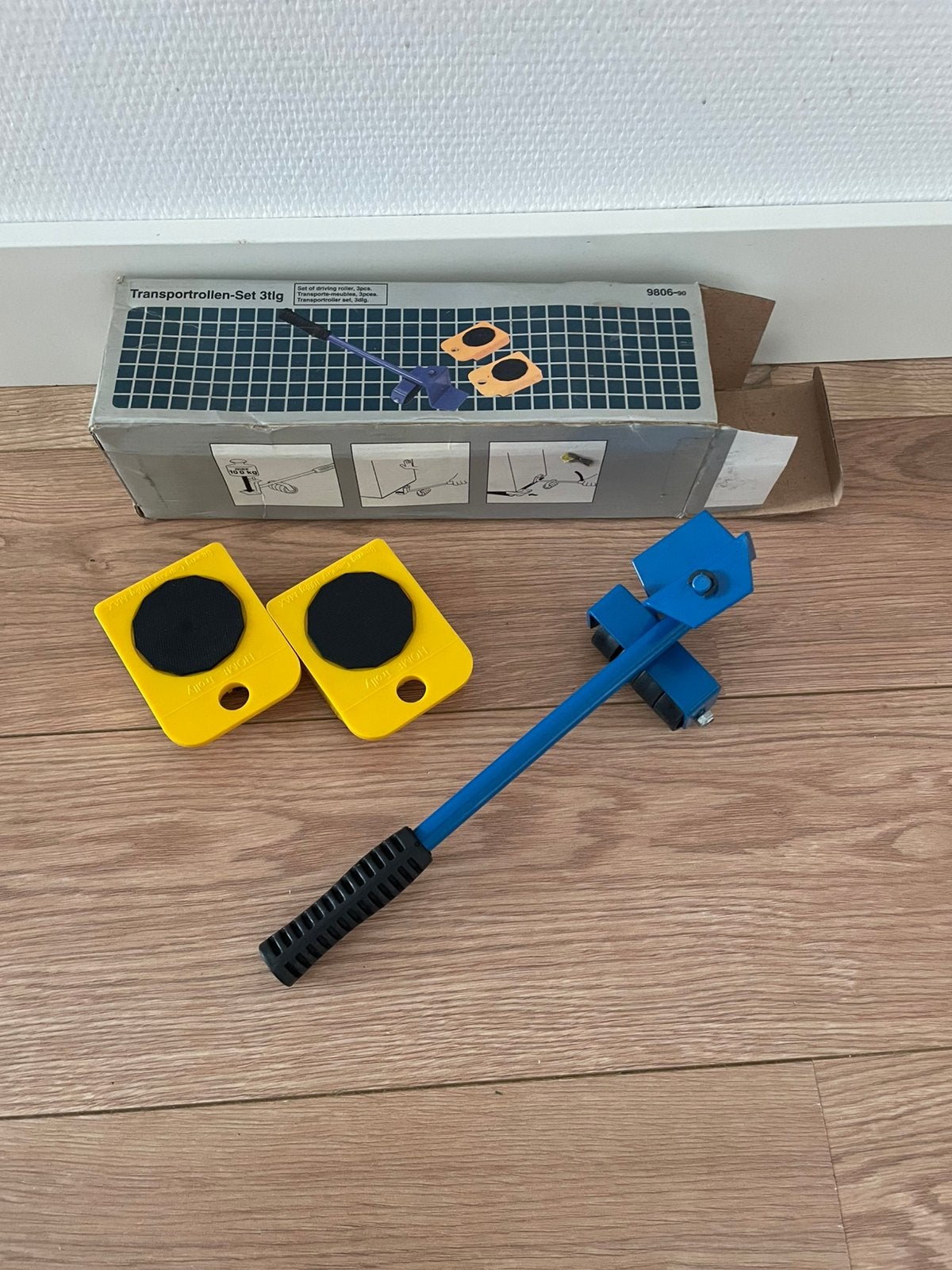Transportrollen-Set 3-delig - Meubelroller, Ophalen of Verzenden, Zo goed als nieuw, Transportkar