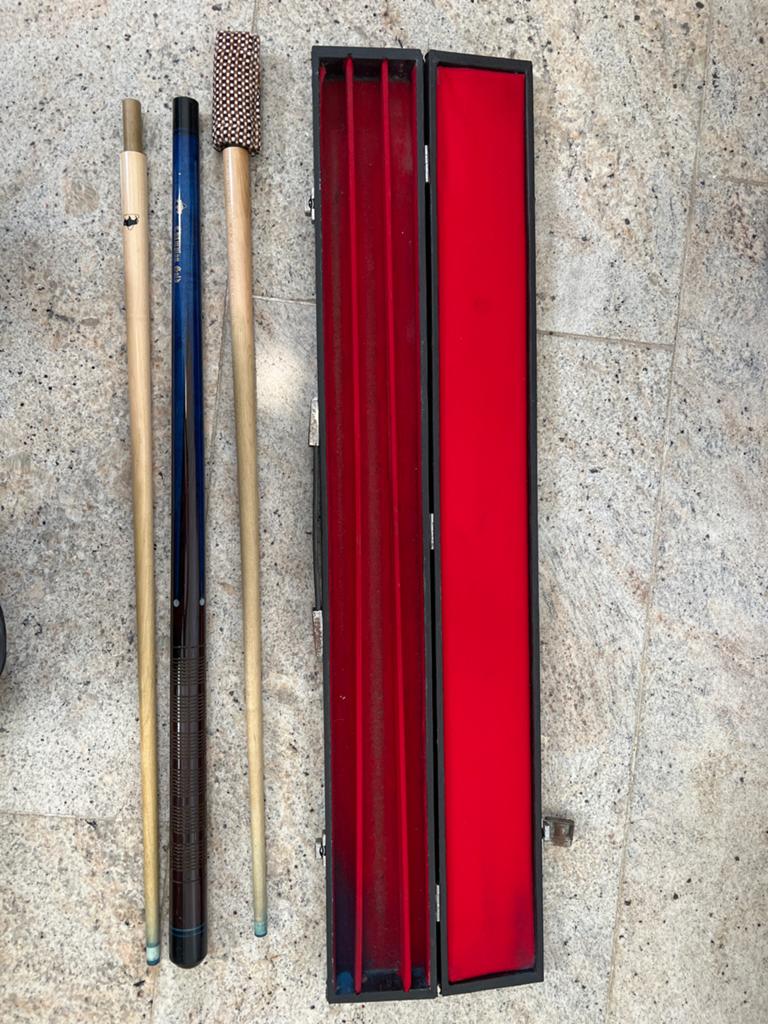 Champion Gold Biljartkeu met Koffer, Ophalen of Verzenden, Gebruikt, Keu of Ballen
