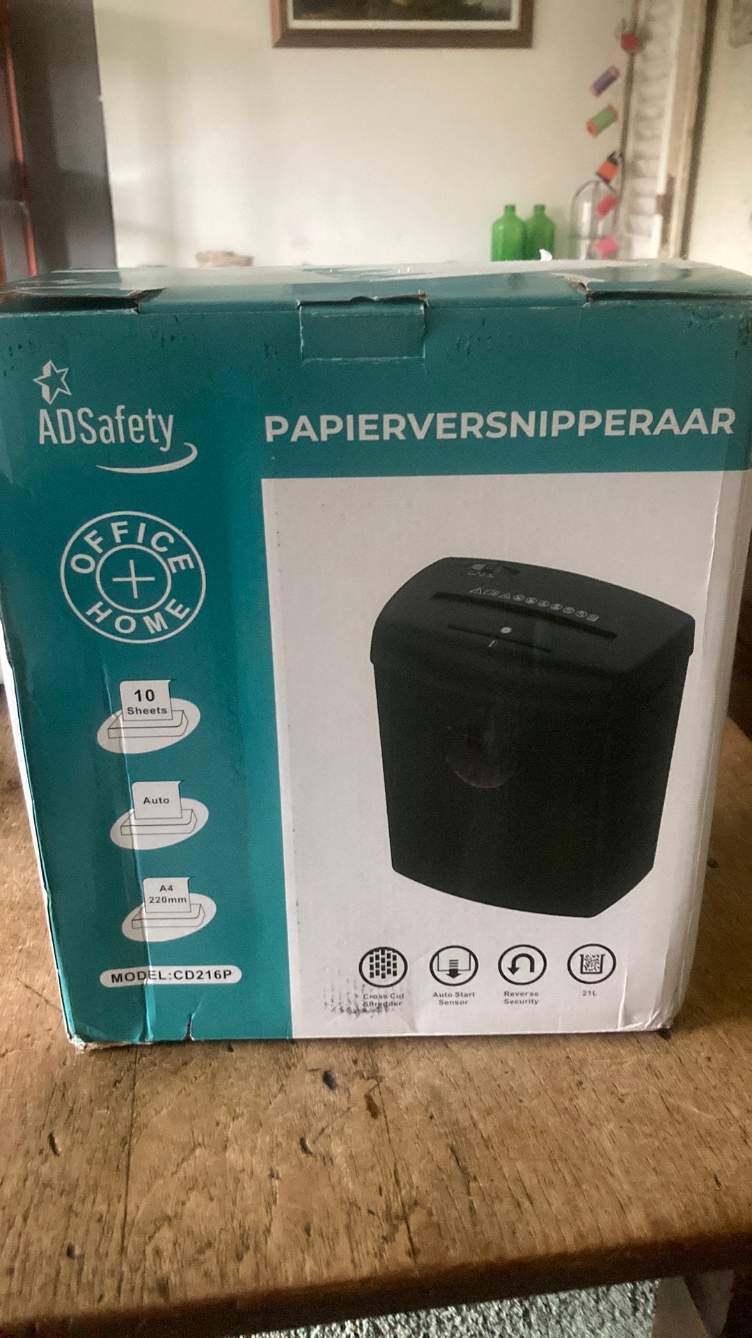 Papierversnipperaar papiervernietiger shredder 21liter, Ophalen of Verzenden, Zo goed als nieuw