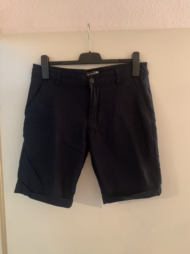 Blauwe korte broek van Icon. Maat XS, Blauw, Icon Amsterdam, Ophalen of Verzenden, Zo goed als nieuw